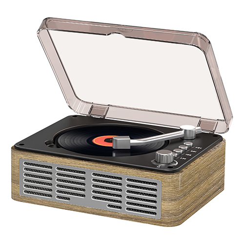 Pemain CD Portable untuk Pemain Muzik Wood Home FM Radio untuk HomeWired dan Remote Control-Walnut Brown